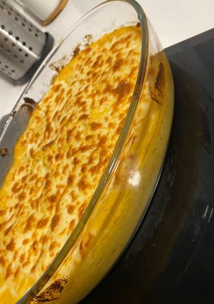 Una foto de Ñoquis con salsa calabaza