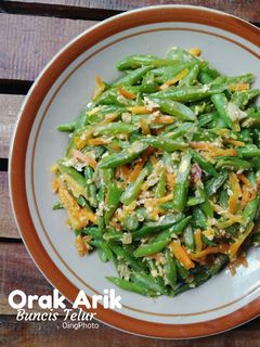 Foto resep Orak Arik Buncis Telur
