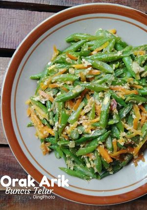 Foto resep Orak Arik Buncis Telur