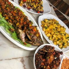 A picture of Grilled fish.