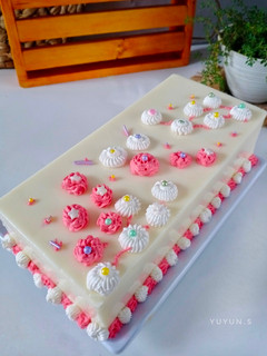 Foto resep Puding cake hias