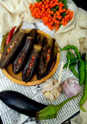 عکسی از دستور ترشی بادمجان شکم پر solmaz
