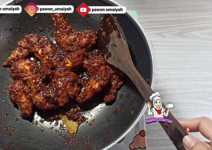 Fire Chicken Wings Lada Hitam