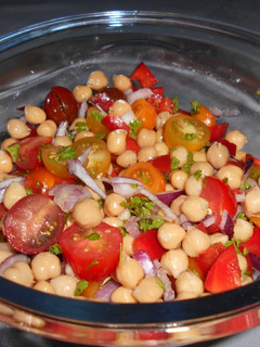 Une photo de Salade aux pois chiches#healthy