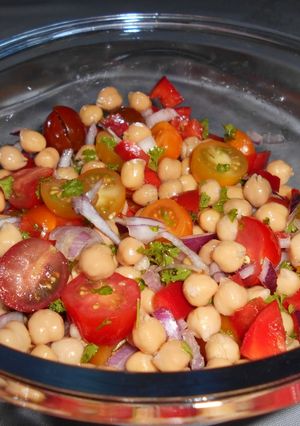 Une photo de Salade aux pois chiches#healthy