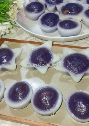 Foto resep Ide Jualan Kue Bugis Ubi Ungu Modifikasi Kue Talam Putih Pakai Cetakan, Cantik dan Unik