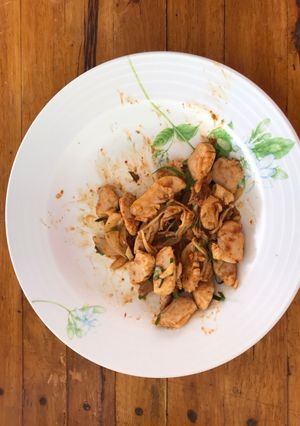 รูปของ อกไก่น้ำพริกนรก คลีน