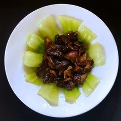 A picture of Bokchoy & Shitake Mushrooms.