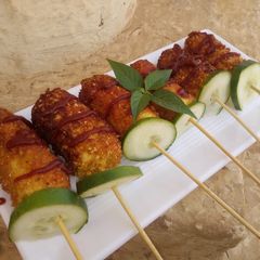 A picture of Plantain kibab.
