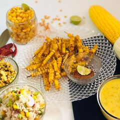 Masala corn fries A picture of Masala corn fries.