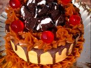Una foto de torta oreo facil