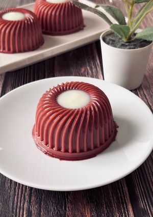 Foto resep Puding Red Velvet Instan