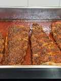 Costillas al horno en salsa de ketchup con Coca-cola