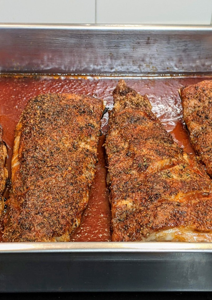 Una foto de Costillas al horno en salsa de ketchup con Coca-cola