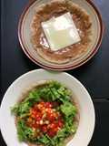Salad paratha vs pharata peanut cheese