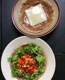 Salad paratha vs pharata peanut cheese