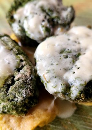 Una foto de Bocaditos de kale - Sal cero!