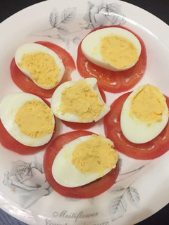 Una foto de Huevos rellenos