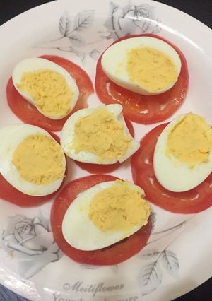Una foto de Huevos rellenos 