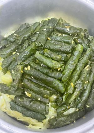 صورة لوصفة ورق عنب وملفوف ذايب