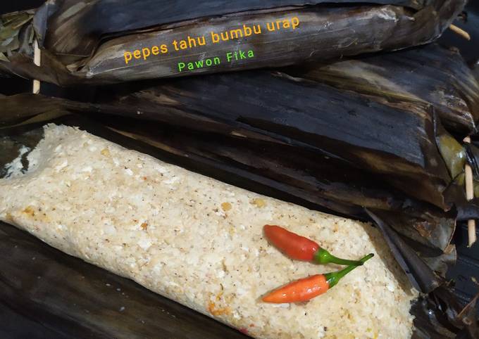 Standar Resep enak memasak Pepes tahu bumbu urap  enak