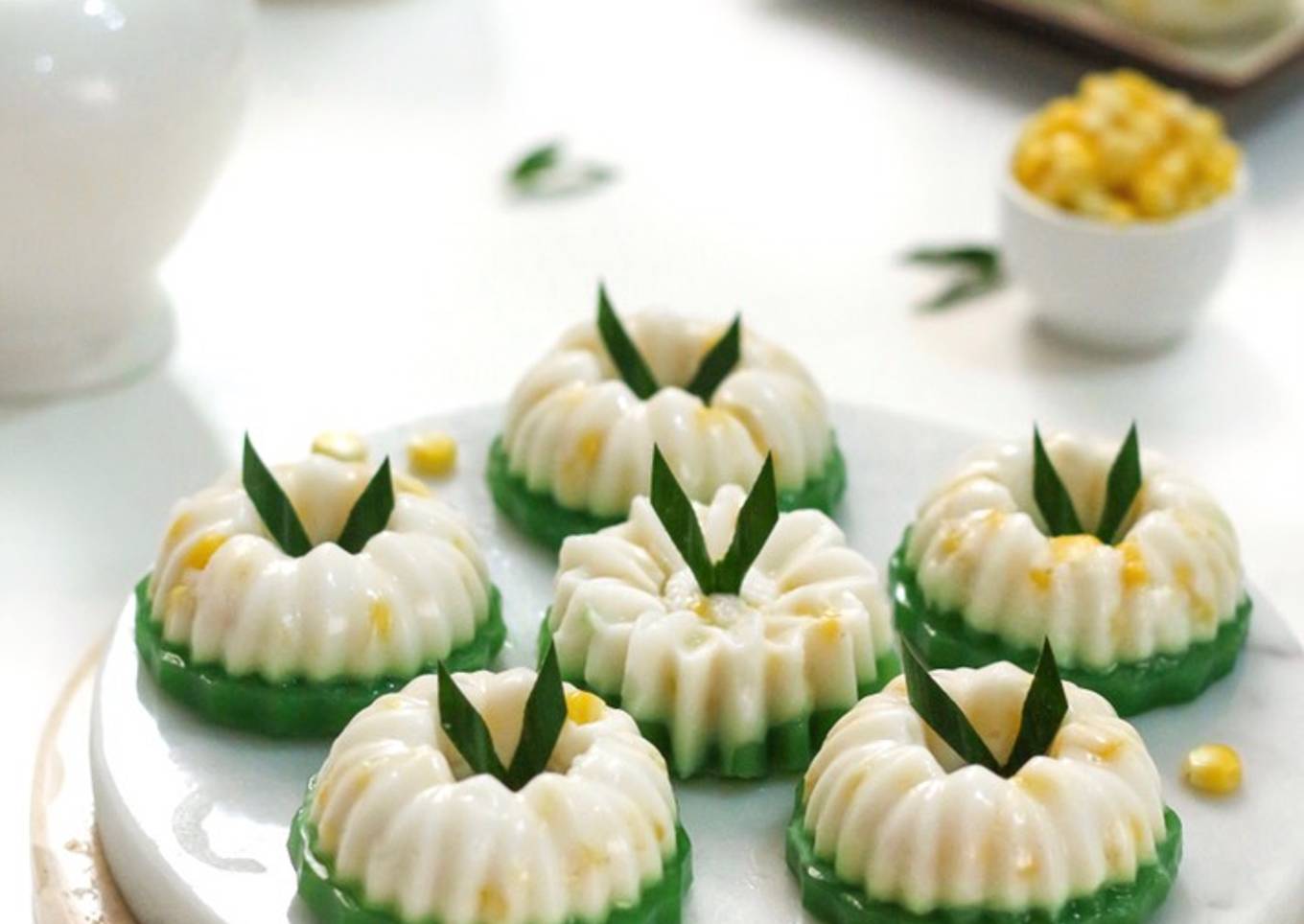 Kue Talam Jagung Pandan
