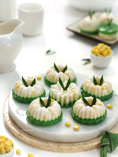 Foto resep Kue Talam Jagung Pandan