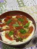 Burrata con pesto y tomates confitados. Ideal entrada 🍅