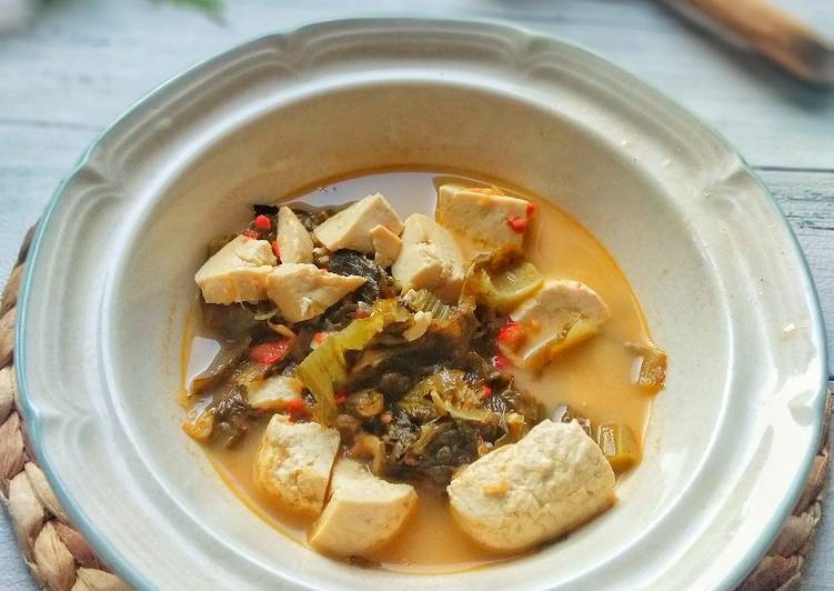 Cara Gampang Menyiapkan Sayur Lodeh Sawi Asin (Ham Choi) Anti Gagal