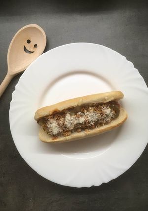 Hot-dog feldobva recept fotója