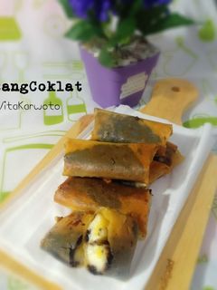 Foto resep Lumpia Pisang Coklat Keju