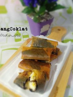 Foto resep Lumpia Pisang Coklat Keju