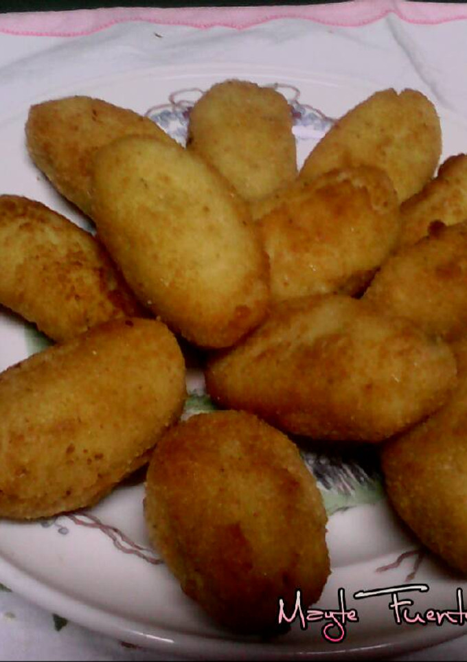 Una foto de Croquetas de restos de paella