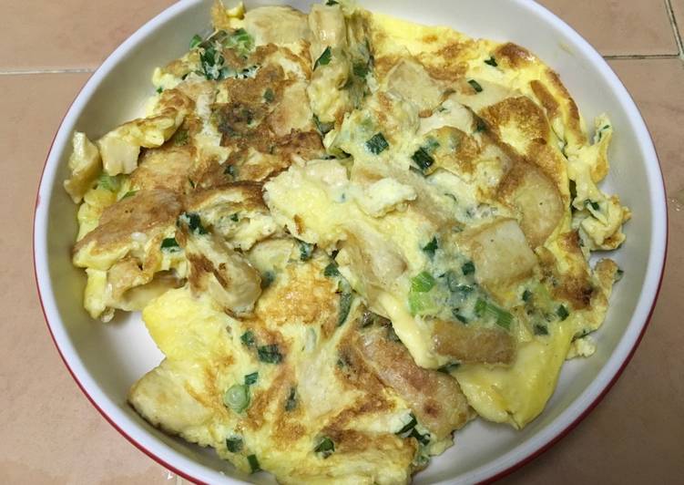 Steps to Make Quick Beancurd omelette