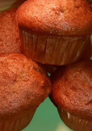 Banános, karamellás muffin 🍌💛🧡 recept fotója