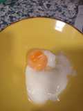 Huevo frito al microondas sin aceite