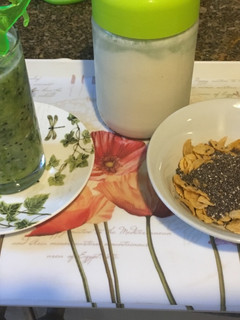 Una foto de Batido (smoothie) verde que te quiero verde