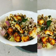 A picture of Sprouts paneer salad.