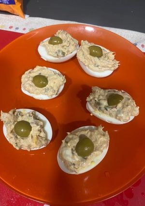 Una foto de Huevos rellenos