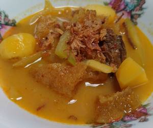 Masakan Unik 46 Lontong sayur labu siam Enak Sederhana