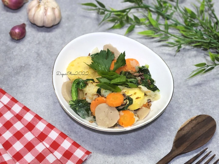 Easy Steps to Make Capcay Sayur Tofu Bakso the Can Spoil the Tongue Appealing