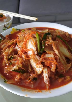 Hình của món Kimchi cải thảo.