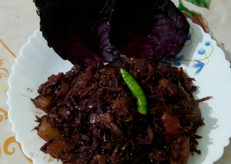 Quick and Easy Purple cabbage ghanto