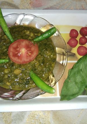 A picture of Palak dal.