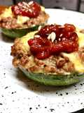Zapallitos rellenos a la pizza