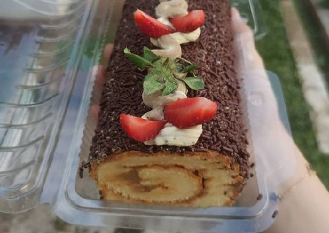 Roll cake cantik💐