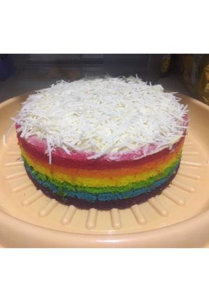 Foto resep Rainbow Cake Kukus