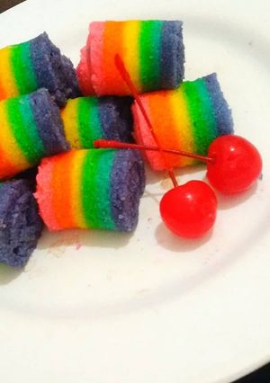 Foto resep Rainbow roll mini