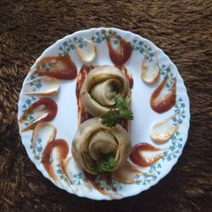 A picture of Momos with a delicious Twist.