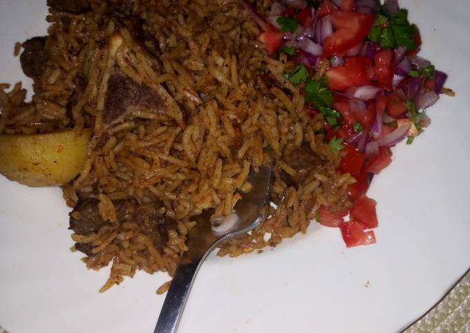 How to Prepare Homemade Beef Pilau #charityrecipe